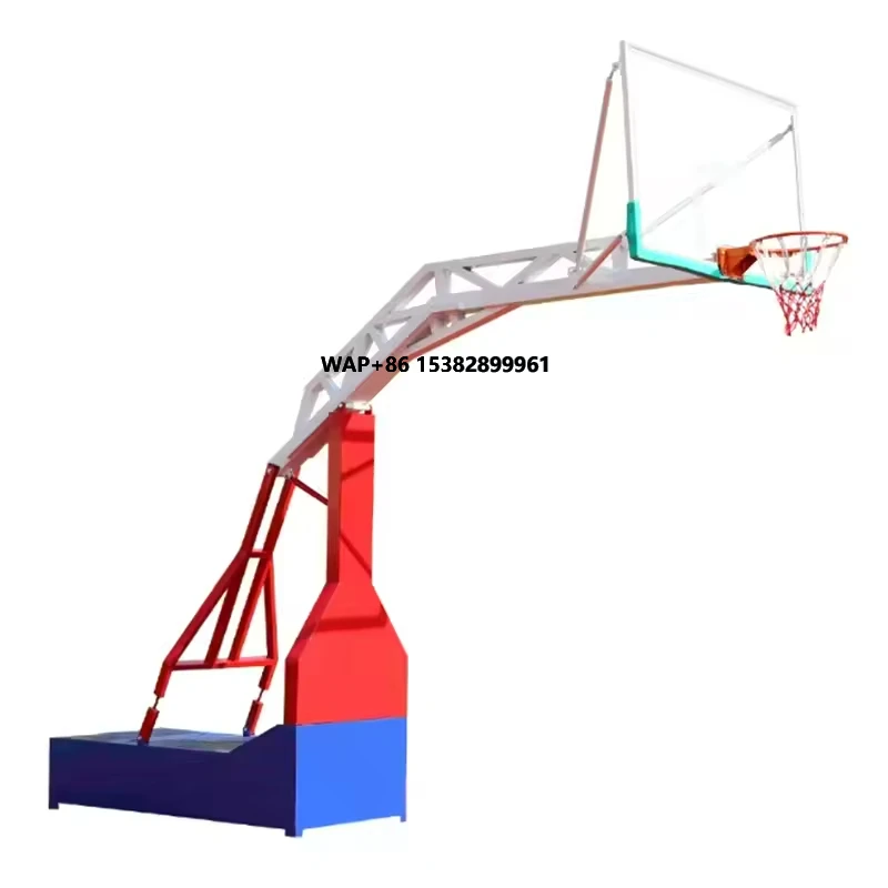 Basketball Hoop - Draagbare verstelbare basketbalring met gehard glazen