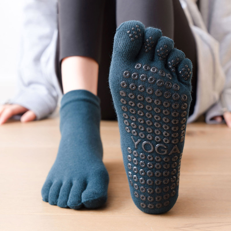 Yoga Mat - Anti-Slip Vrouwen Pilates Sokken Vijf Teen
