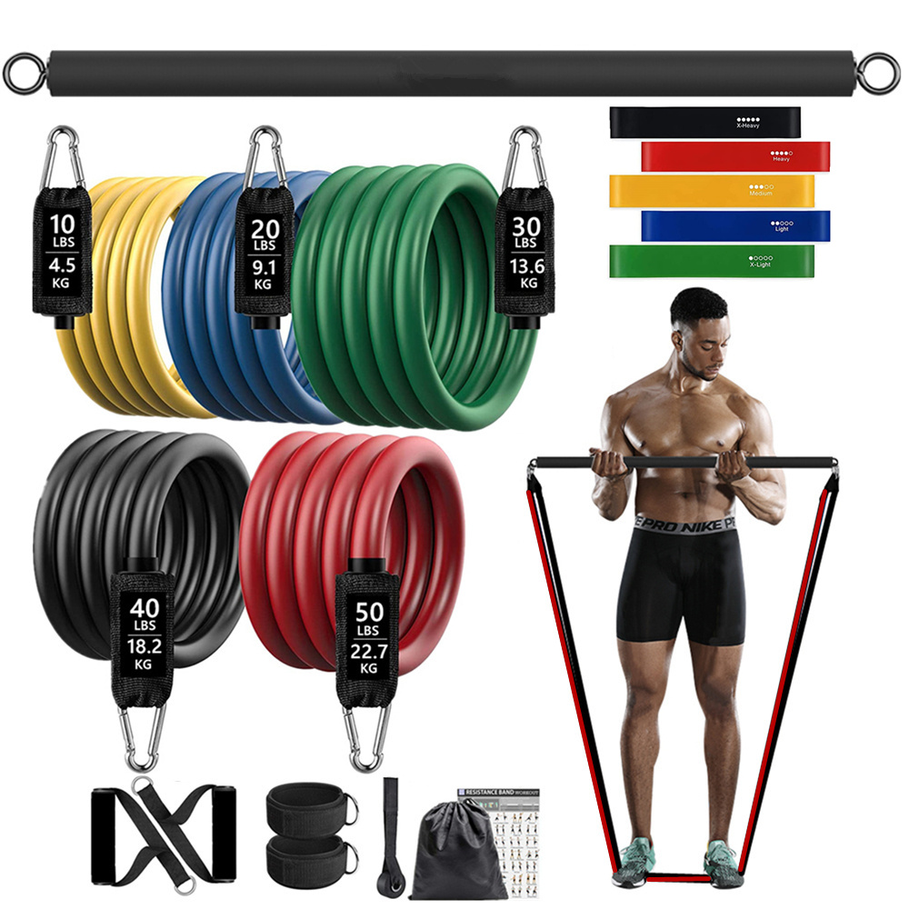 Dumbbell Set - 150lb Fitness Booty Weerstand Elastische Band