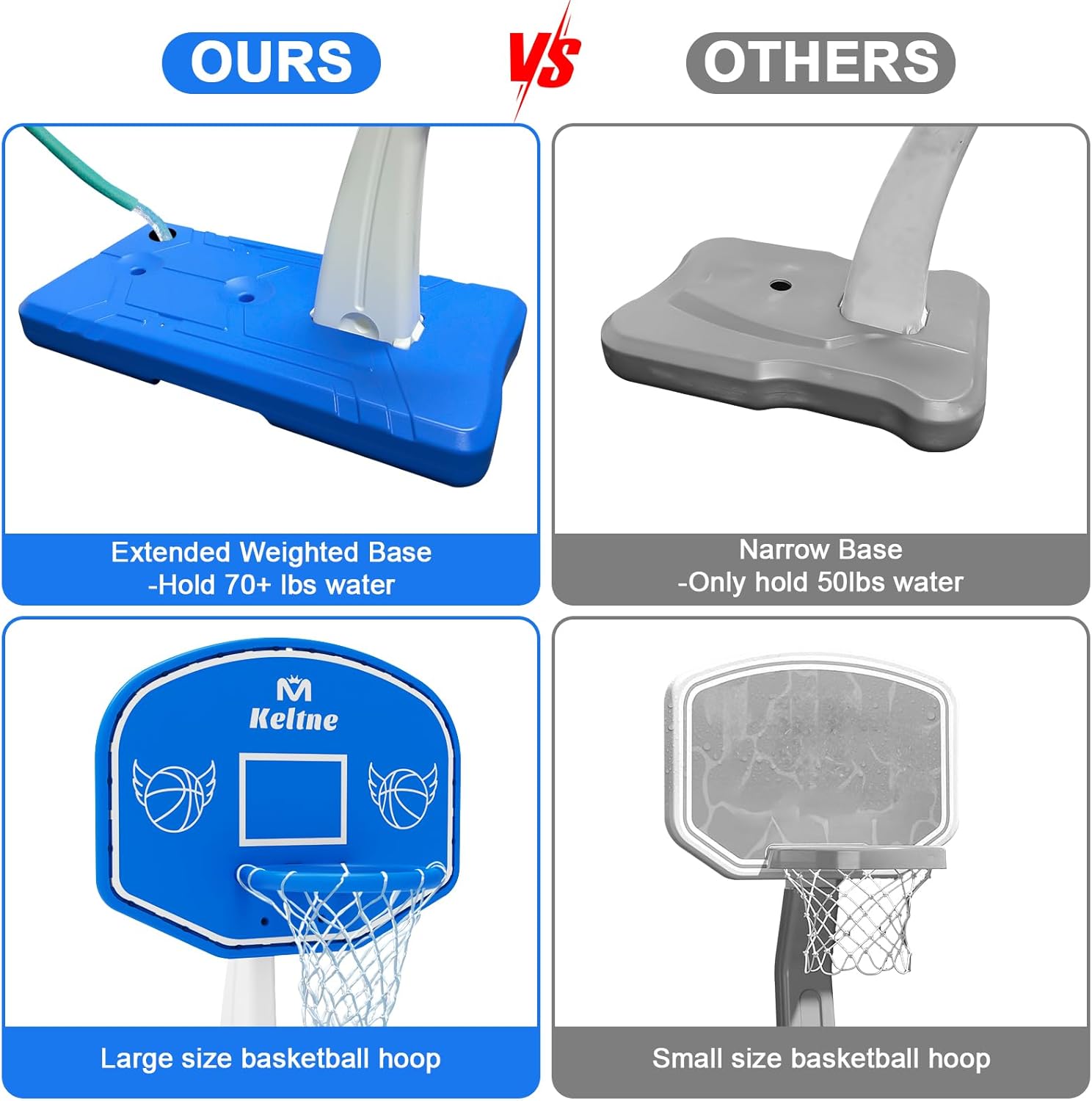 Grote basketbalring voor zwemb - Basketball Hoop recensie en prijs