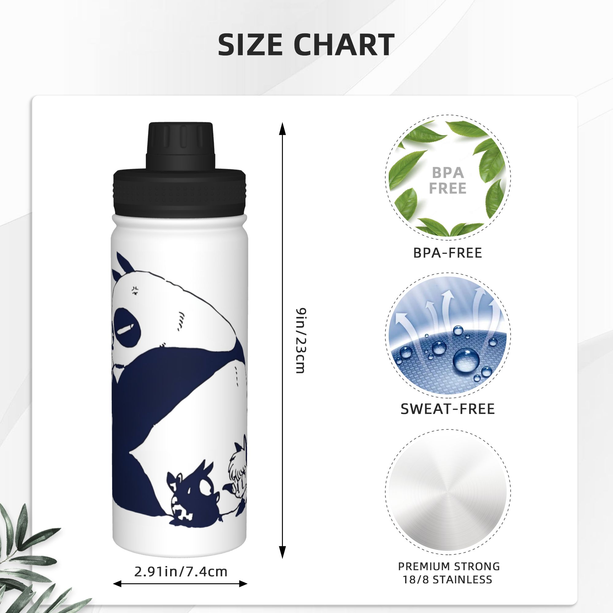 Ranma 1/2 Japanse Anime Panda  - Sports Water Bottle Insulated recensie en prijs