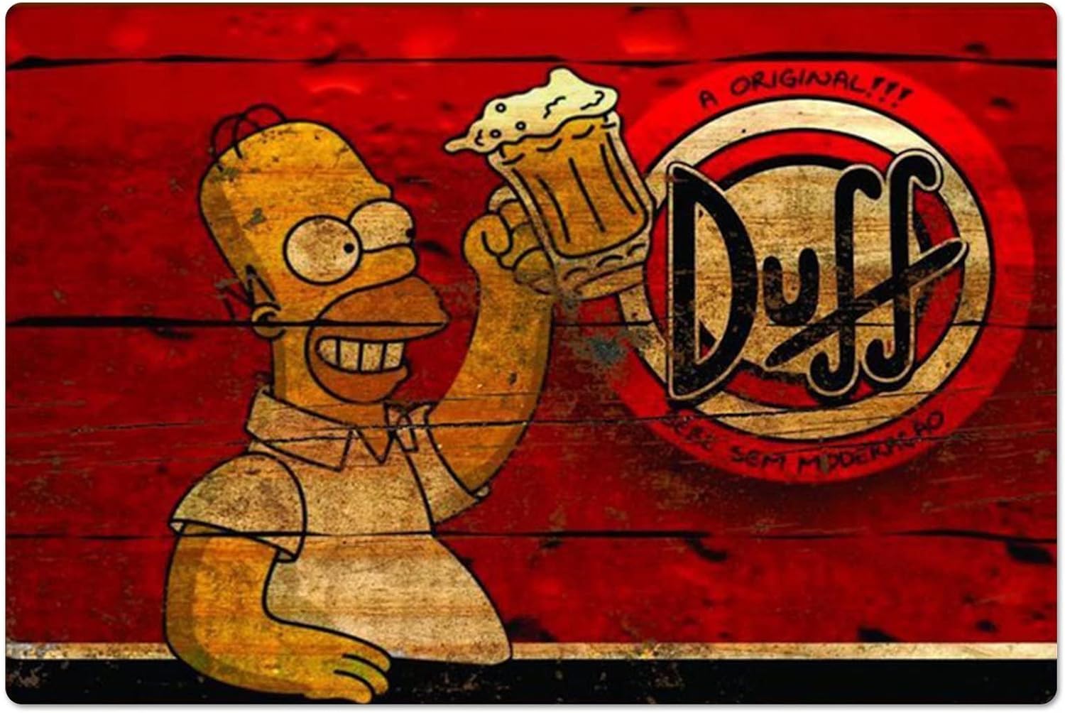 Retro Metal Poster Homer Duff  - Sports Equipment Poster recensie en prijs